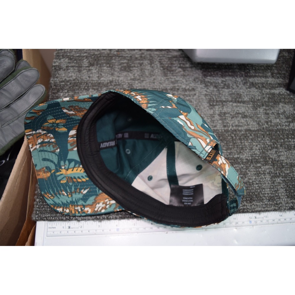 5.11 Baseball Baseball Cap Hat Tropical Hawaii Camo RARE COLORWAY Ripstop Green - Picture 5 of 10